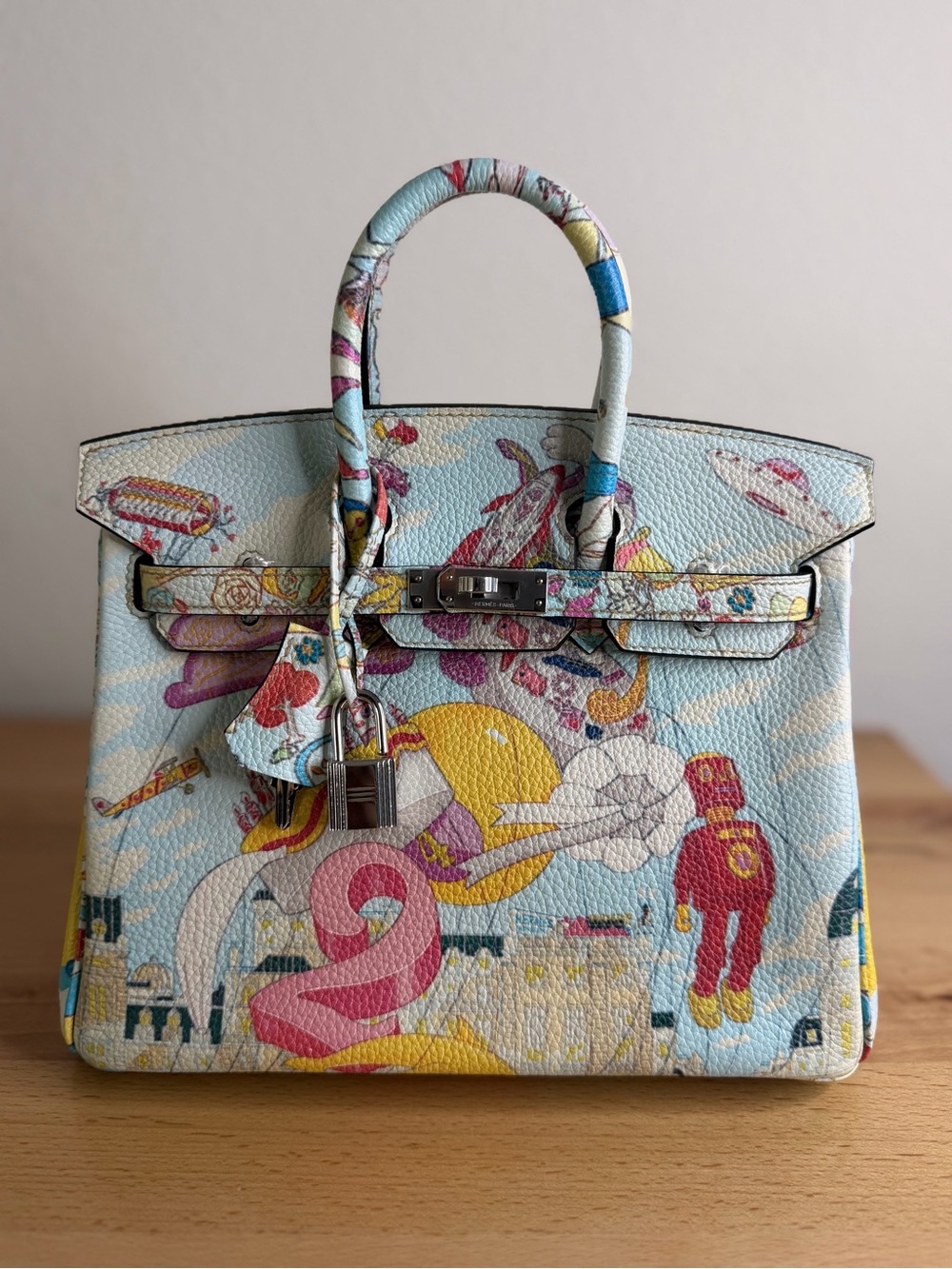 LE Togo handmade birthday 30 cm abstract BK Birkin H PHW graffiti SO pop art